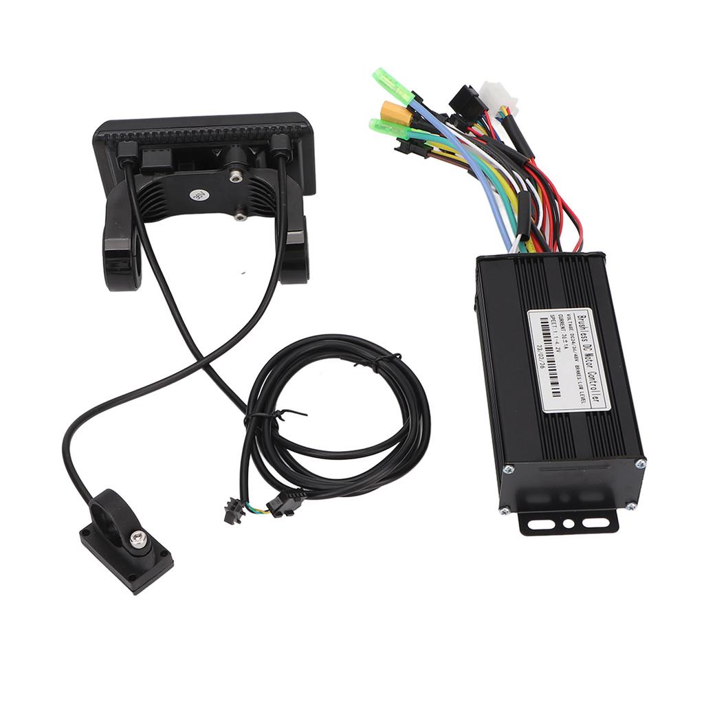 Комплект контроллера электродвигателя велосипеда 26A DC 24V 36V 48V Теплоотвод ЖК-дисплей Панель Бесщеточный
