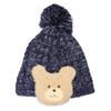 Happy Knit Hat for Boys and Warm for Babies Beans! Girls, (Navy Bear)