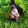 Hand-painted Desktop Decoration Mini Gnome Figurines Miniature Dwarfs Statue Fairy Garden Gnomes