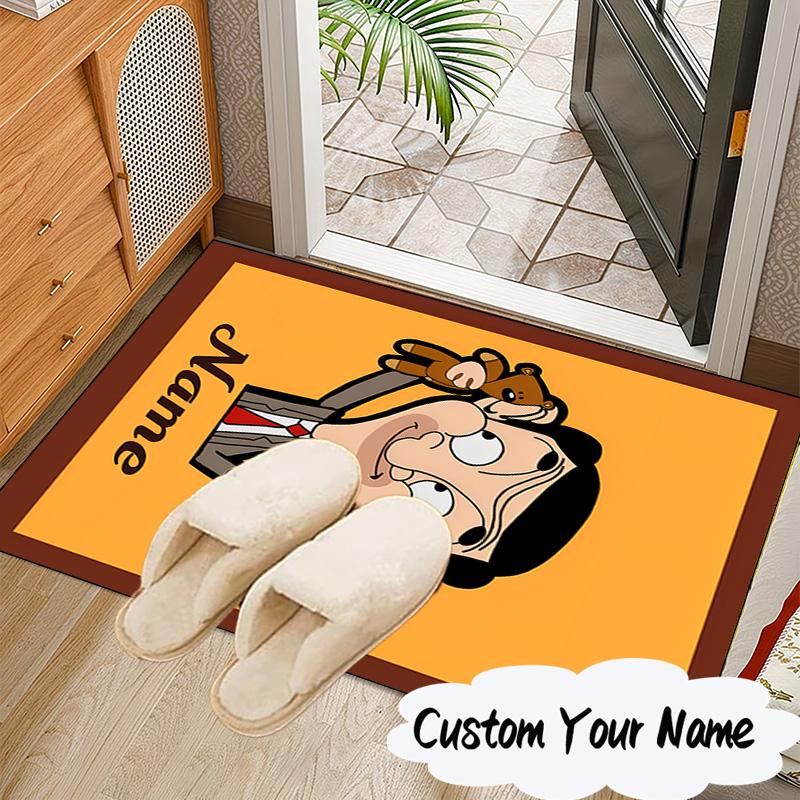 Custom Name Bean's Adventure Carpet, Chair Rug,Area Rug for Office Bedroom living rooms bedroom, Doormat decor Christmas fan gifts