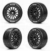 MJX 10303 Drift Traction Tire Set - Black & White, 1/10 Scale