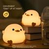 1 шт. ночник Doudou Duck детский подарок мягкий свет уход за глазами USB зарядка таймер автоматический хлопок силиконовая лампа