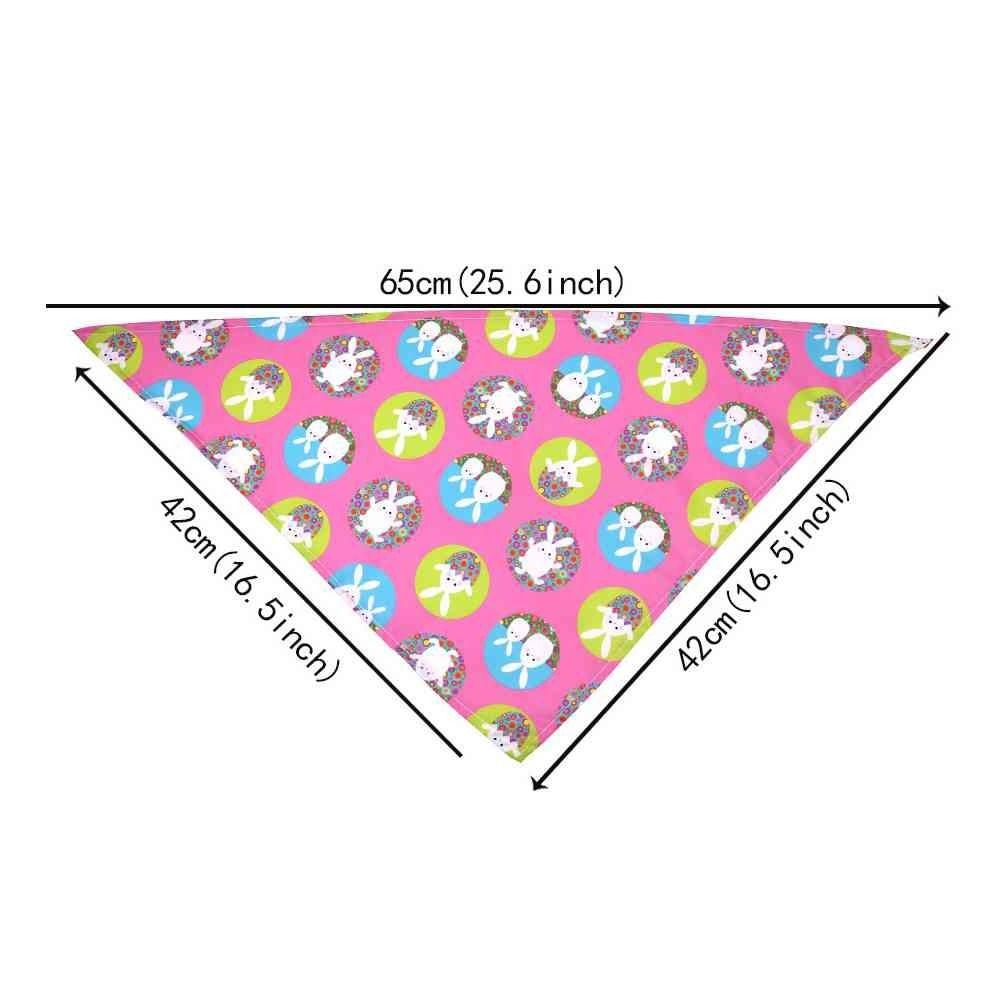2PCS Cute Pet Supplies Triangular Towel Pet Bibs Neckerchief Easter Dog Bandana Cat Scarf
