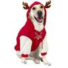 Толстовка для собак для крупных собак Рождественская толстовка для собак Рога Костюмы для крупных собак Рождественская одежда для питомцев Красивый пуловер на осень-зиму