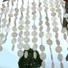 1 м/1,5 м Свадебная ракушечная занавеска Готовая бусины Круглая ракушка Декор Занавеска День Рождения