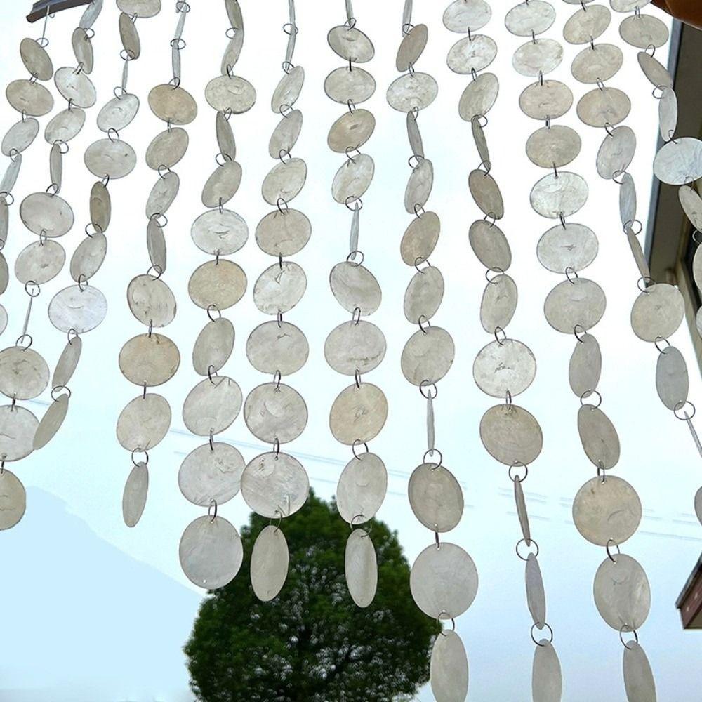 1 M/1.5 M DIY Shell Bead Strings Finished Bead Round Shell Decor Curtain  Household
