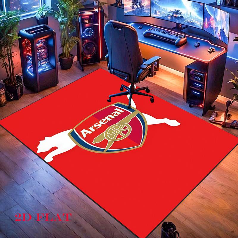 Arsena team logo Carpet Rug for Living Room Bedroom Home Sofa Decoration,Kids play Nonslip Floor Mat