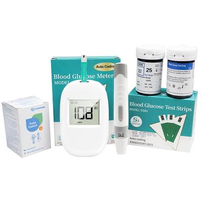 Глюкометр, автоматический монитор уровня глюкозы в крови без кодирования, высокоточный бытовой прибор для измерения гипергликемии