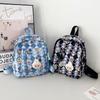 School Bag Children's 2024 New Primary School Backpack Cartoon Cute Printing Lightweight Burden Reduction Backpack Tide
