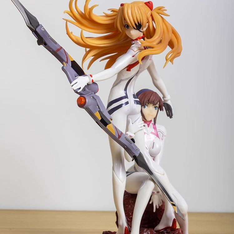Аниме Neon Genesis Evangelion Фигурка Аска Мари Макинами Фигурка Статуя из ПВХ Модель Кукла Коллекционная игрушка