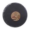 Slate platter 28 round black