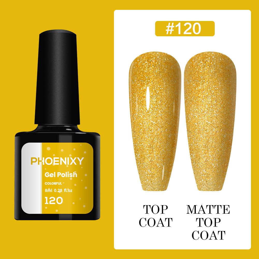 PHOENIXY 8 мл гель-лак для ногтей, полуперманентный гель, блестящий гель, отмачиваемый блестящий стартовый набор, маникюрный набор для маникюрного салона