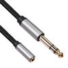 3.5mm Female To 6.35mm Male Audio Cable TRS 1/8 Jack To 1/4 Plug Adapter Aux Cable for Headphones Phone PC Amplifiers Guitar