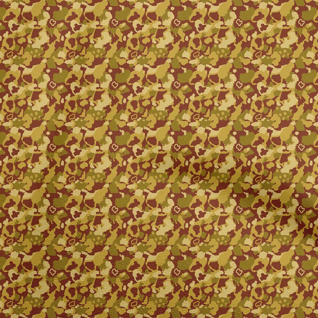 oneOone Cotton Flex Brown Fabric Abstract Dress Material Fabric Print Fabric By The Yard 40 Inch