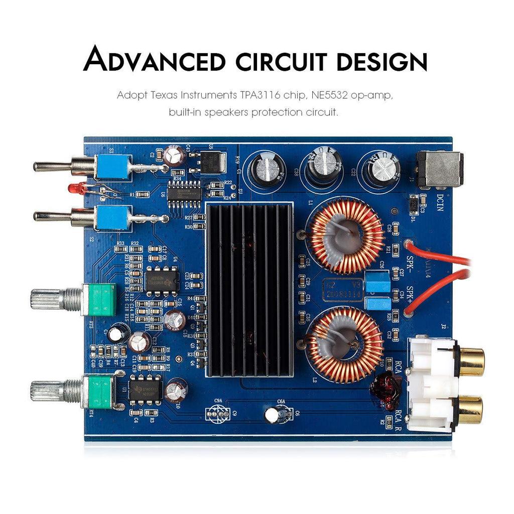 Mini Digital Power Amplifier 100W Subwoofer Compatible Full Frequency Amplifier Power Amplifier Nobsound G2