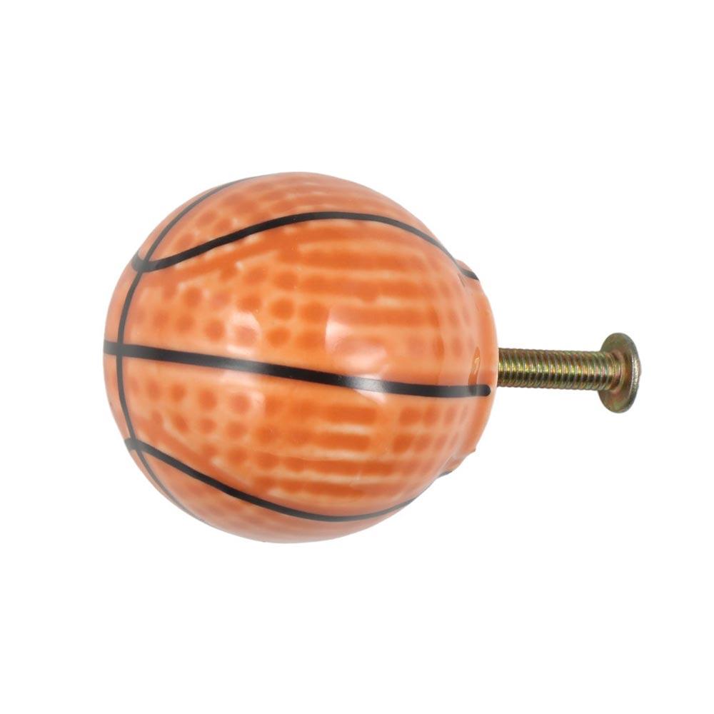 Single Hole Football Door Knob Pull Handles Drawer Knobs Creative Basketball Door Handle Kids Room