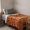 Bat Ghost Print Halloween Flannel Blanket Soft Sofa Throw Blanket Sleeping Blanket  All Season