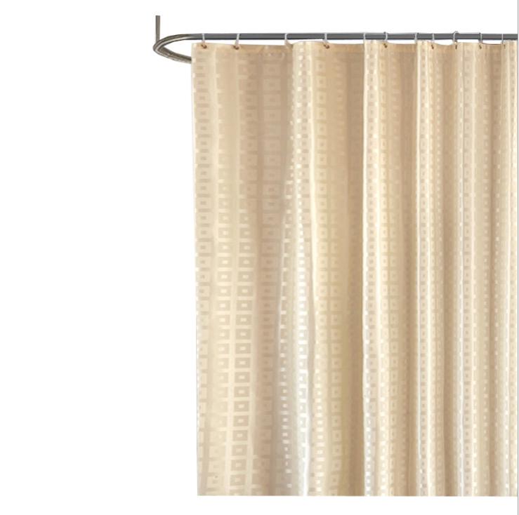 Современная ванная комната водонепроницаемая плесень толстая жаккардовая занавеска для душа сетка для ванной с крючком занавеска