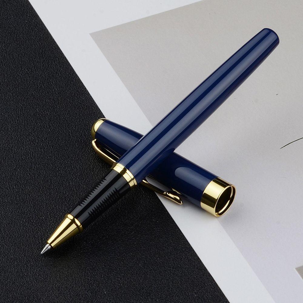 Роскошная ручка для подписи на деловых встречах, шариковая ручка, офисные принадлежности, металл