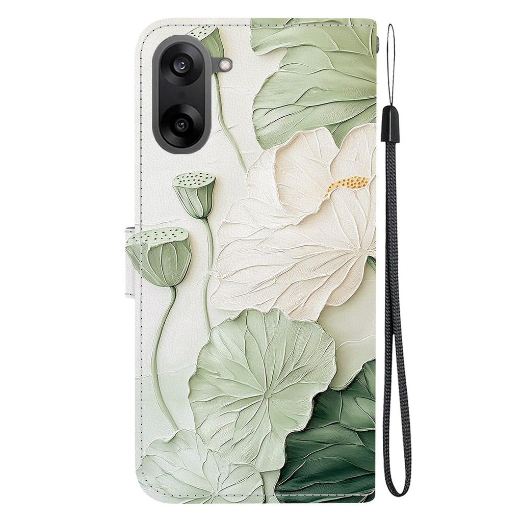 Для OnePlus Nord CE5 5G/Ace 5 Racing 5G Чехол-кошелек с принтом, кожаная подставка, чехол для телефона с ремешком