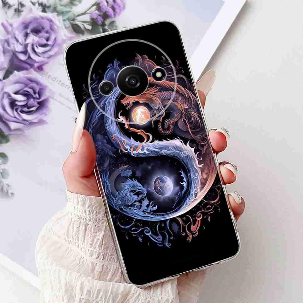 Чехол для Xiaomi Redmi A3 6.71" Мягкий Силикон Красивая Картина Задняя Крышка Для Redmi A3 RedmiA3 Чехол для Телефона Сумки
