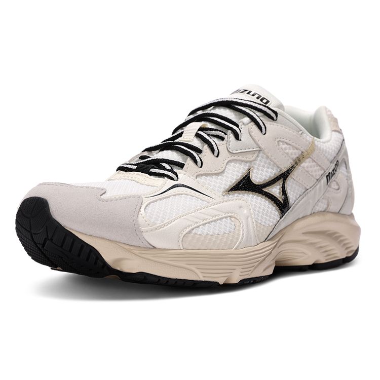 Mizuno Retro Fashion Fabric Synthetic Leather Shock Absorption Non-Slip Wear-Resistant Breathable Rebound Low-Top Casual Running Shoes D1GH232202