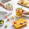 Форма для кубиков льда в форме морковки с крышкой, 6 ячеек, пищевой силикон, для виски, коктейлей, легкое извлечение, герметичная, для