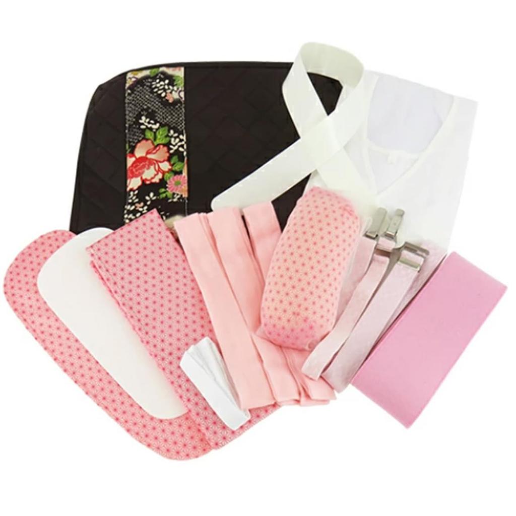 Kimono Accessories Dressing 3 Waist Front Back Obi Collar Date Dressing Magic Triple Temporary Slip Comes with a Custom Kimono Furisode LL [ANS]