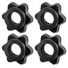 4Pcs Dumbbell Rod Nut Non-Slip Hex Nut Spinlock Collars Barbell Bar Hexagon Nuts