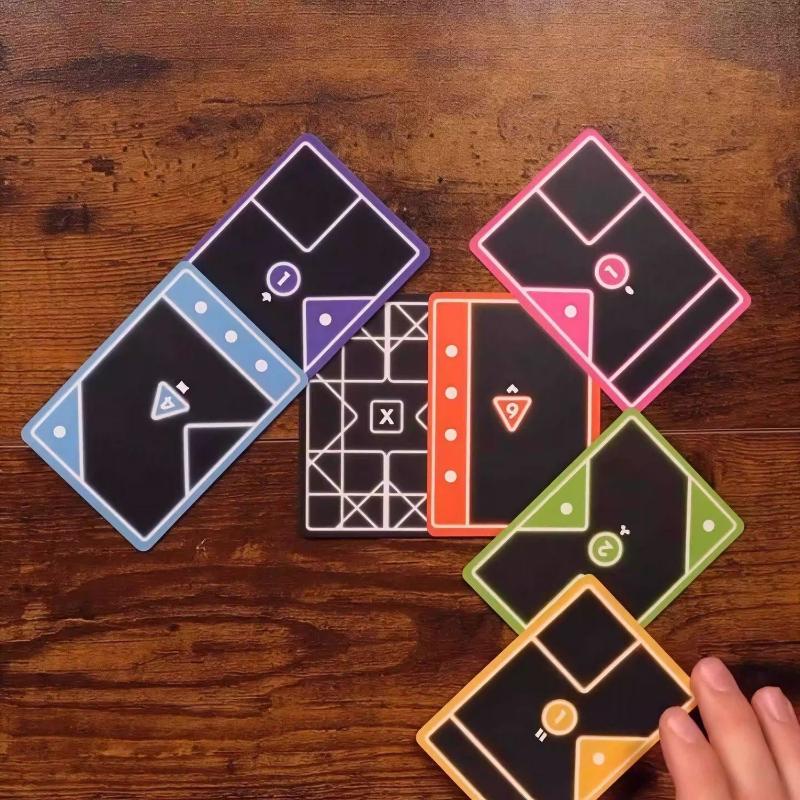 1 Набор Настольная игра Tacta 2-6 игроков Быстрая карточная игра Веселая стратегия Сопоставление форм Вечеринка Семейные посиделки Досуг Карты