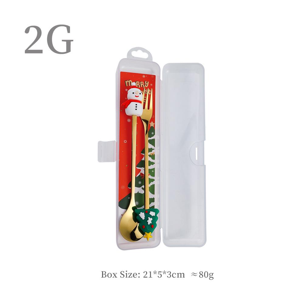 Набор ложек «Рождественский Санта-Клаус» – Милые мультяшные кофейные и десертные ложки, Идеальный рождественский подарок.