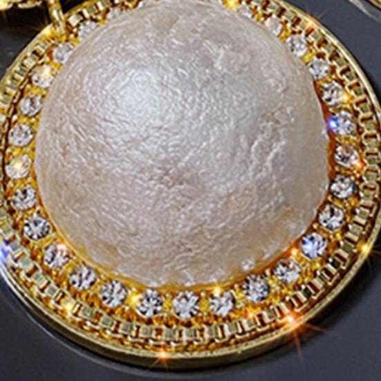 1 пара женских серег с большим искусственным жемчугом и стразами, гальванические серьги-гвоздики в корейском стиле