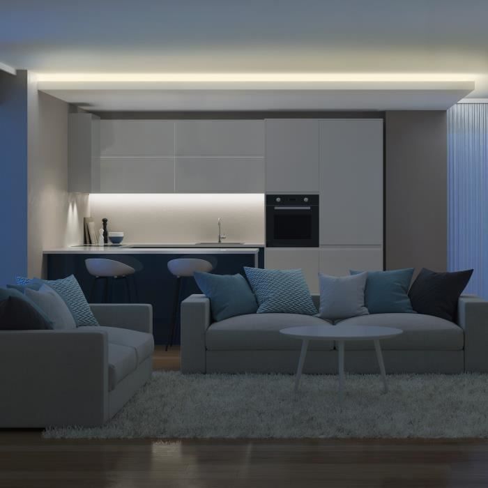 Bande LED - B.K.LICHT - Lucilla V - 150 LED - 16 couleurs - 4 modes d'éclairage