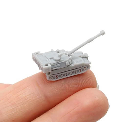 10PCS M109A6 Self-Propelled Howitzer DIY Model 3D Printable Resin Tank 1/700 1/350 Scale Model DIY Military Model for Hobby Collection (1/700 (1.32CM)