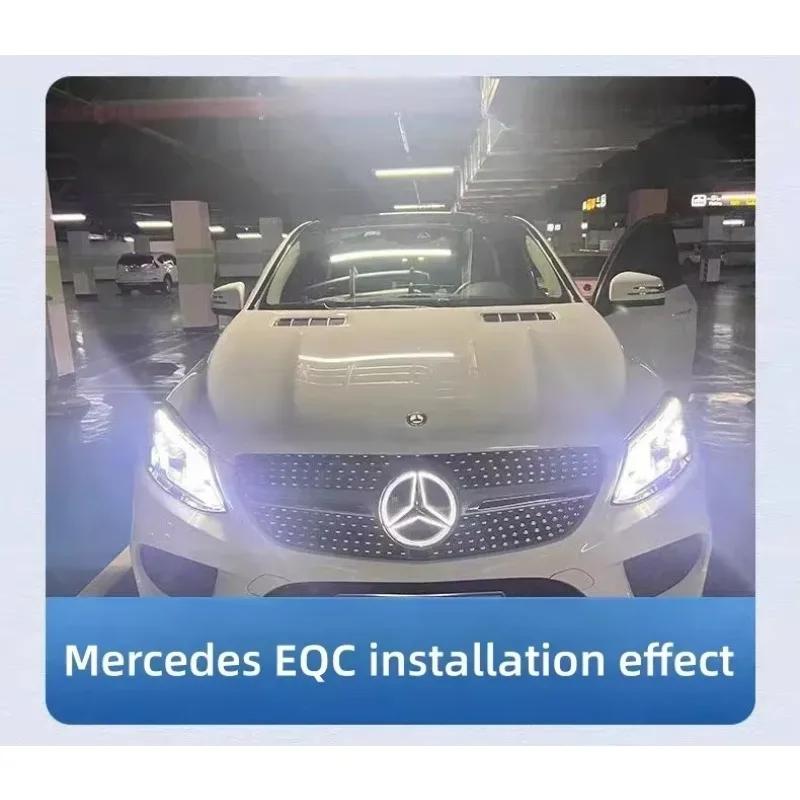 AOKV7 Car Front Grilled Star Emblem LED Illuminated Logo Light for Mercedes Benz W204 GLK200 GLK260 GLK350 2013-2015
