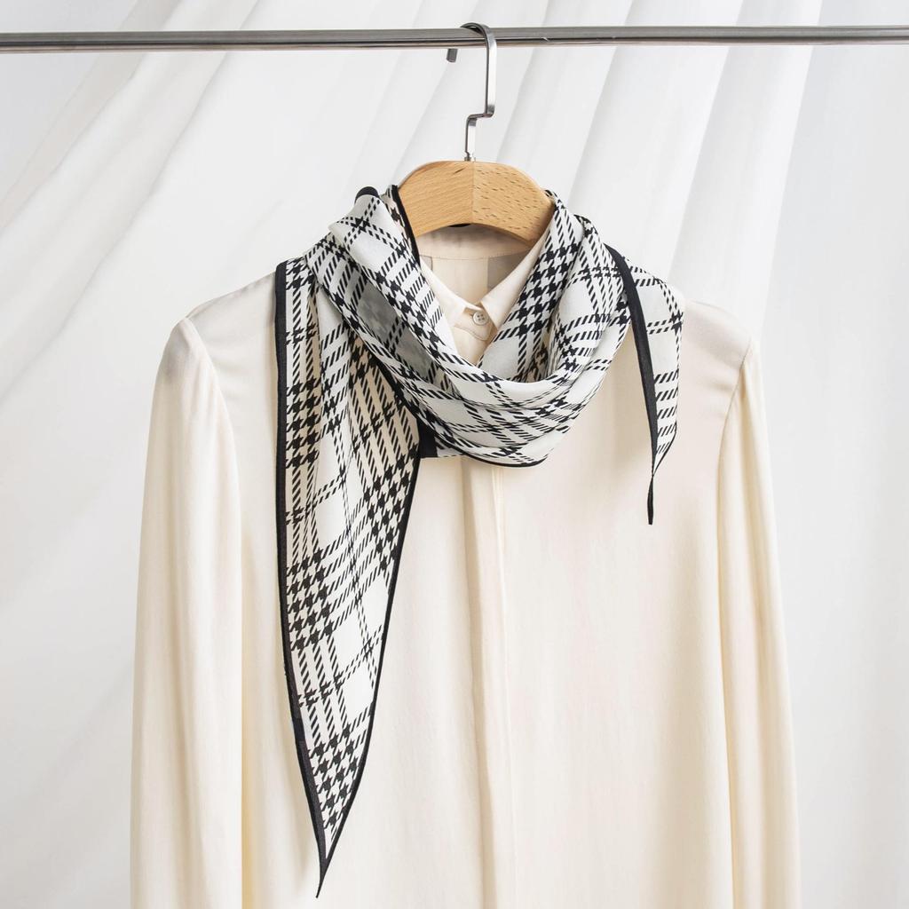 Элегантный Универсальный Шарф из 100% Шелка Малбери: Осенняя женская шаль от солнца из крепдешина