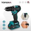 13mm Brushless Electric Impact Drill 2 Gears 35+3 Torque Cordless Efficient Electric Screwdriver For Makita 18V Battery