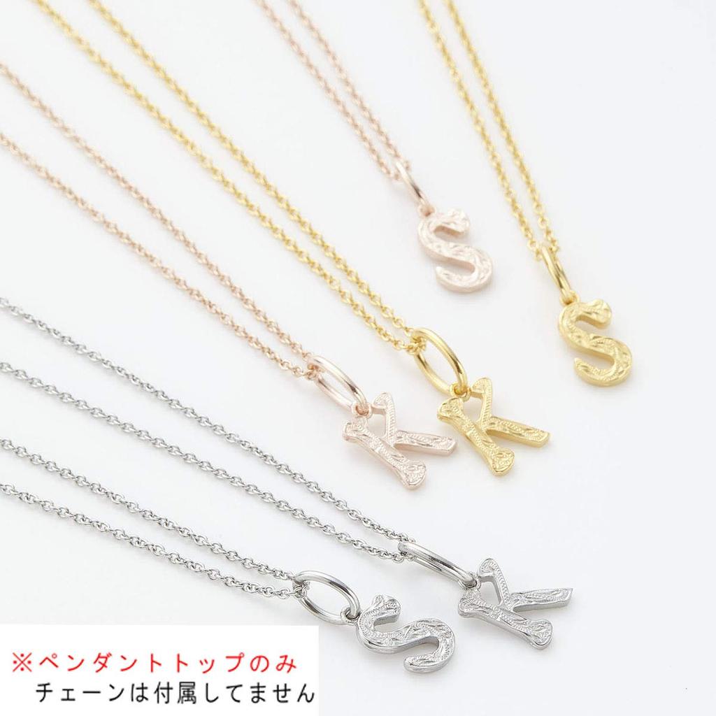 Shop Surgical stainless top chain sold Hawaiian Maile pendant K pink gold [Accessory Piena] steel, only, separately, initial, jewelry, top, women's,