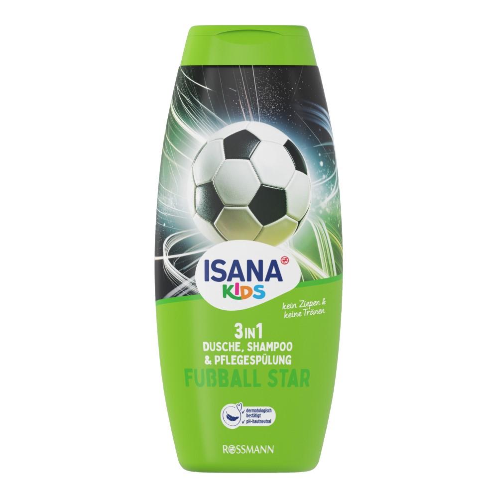 Isana Kids 3-в-1 Шампунь и гель для душа Футбольная звезда 300 мл