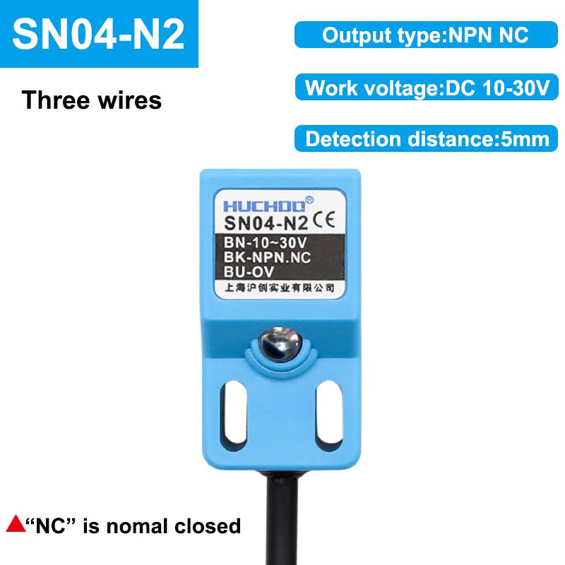 Бесконтактный переключатель металлический предел SN04 датчик квадратный водонепроницаемый NPN PNP NO NC DC три провода 10-30 В AC два провода 90-250 В