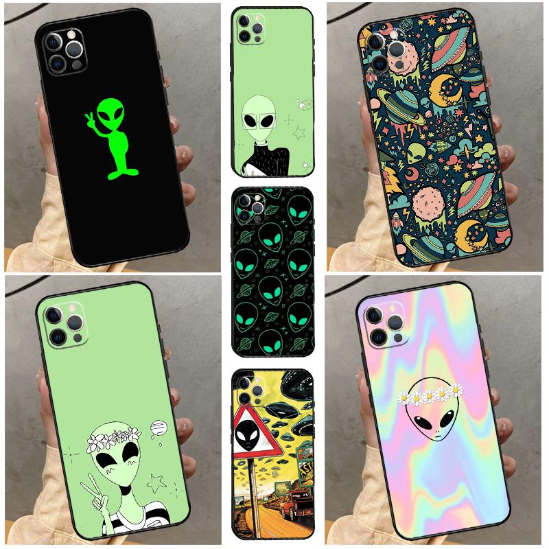 Cartoon Alien Funda For OPPO Reno 13 F 11F 12F 14F 10 11 12 14 Pro 7 8 Lite OPPO Find X6 X5 X8 X9 Pro Case