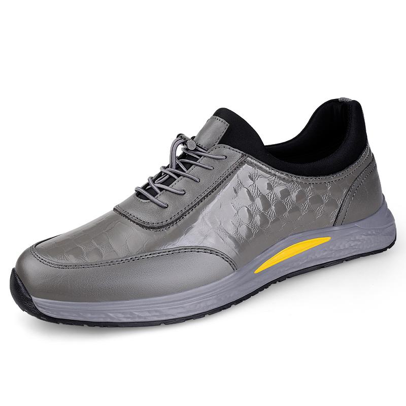 Высококачественные мужские кроссовки Мужские легкие повседневные туфли для ходьбы Натуральная кожа Мужские кроссовки Роскошный бренд Мужская трекинговая обувь