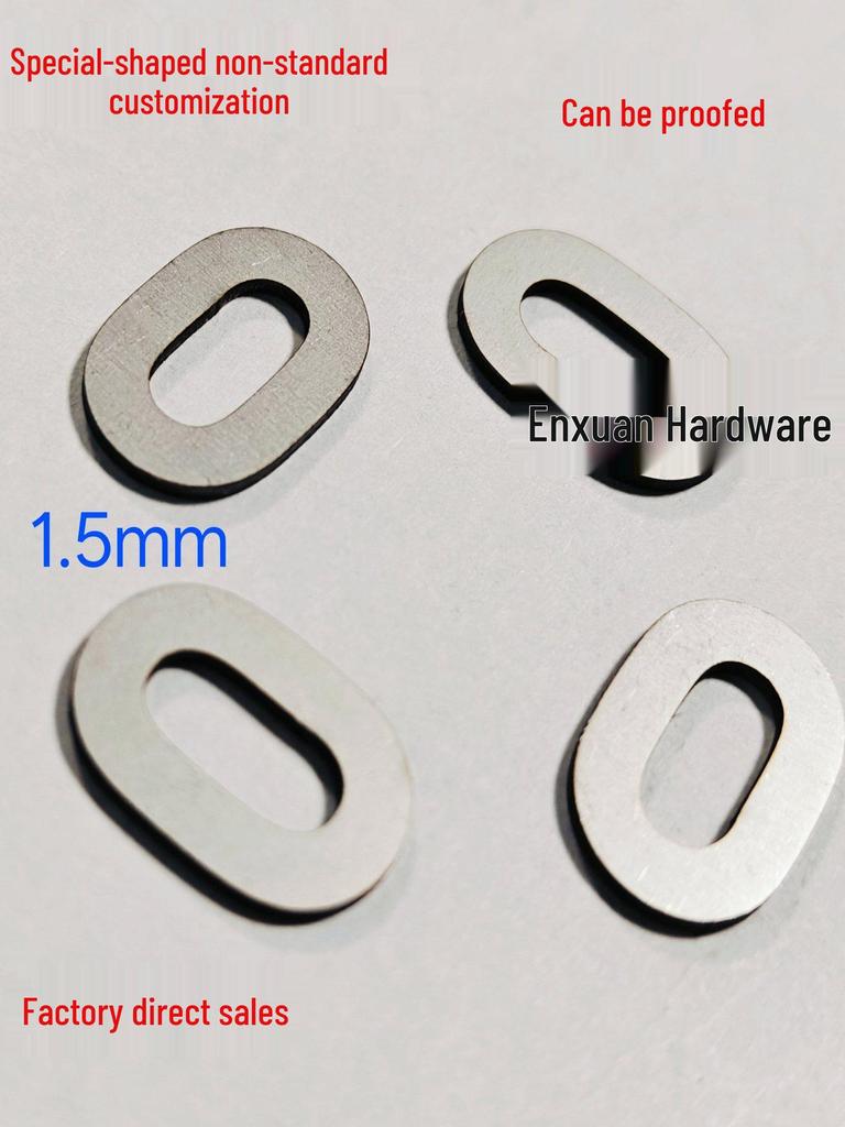 Утолщенная прокладка из нержавеющей стали 304: Круглая плоская шайба 201/316, 0,02-6,0 мм