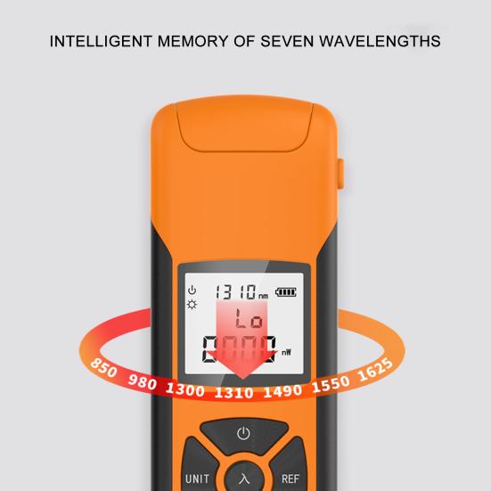 Детектор оптического кабеля, платный высокоточный светодиодный светильник с подсветкой, поддержка самокалибровки, тестер оптического кабеля, промышленный