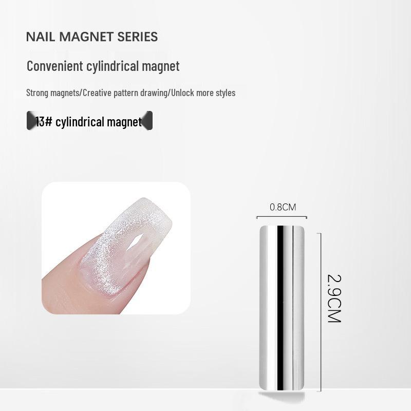 Nail Art Double-Ended Cat Eye Gel Wand with Powerful Gold Magnet