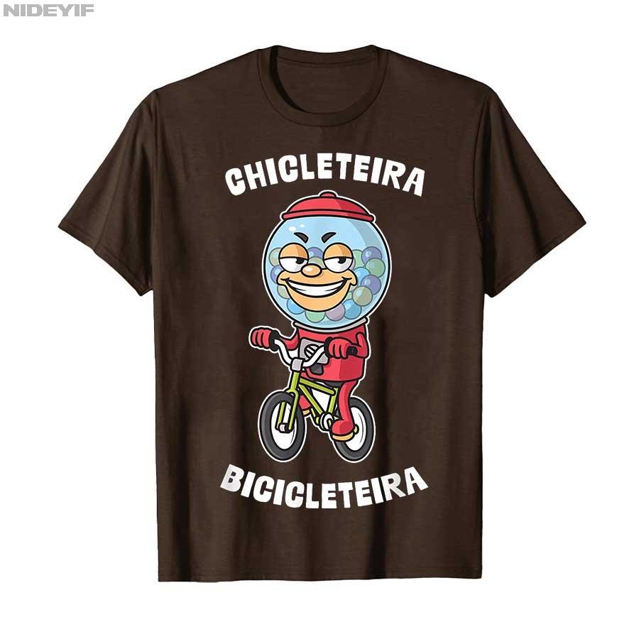 Italian Brainrot Chicleteira Bicicleteira Meme Tshirt for Men Women 100 Cotton T Shirts Short Sleeve Tops