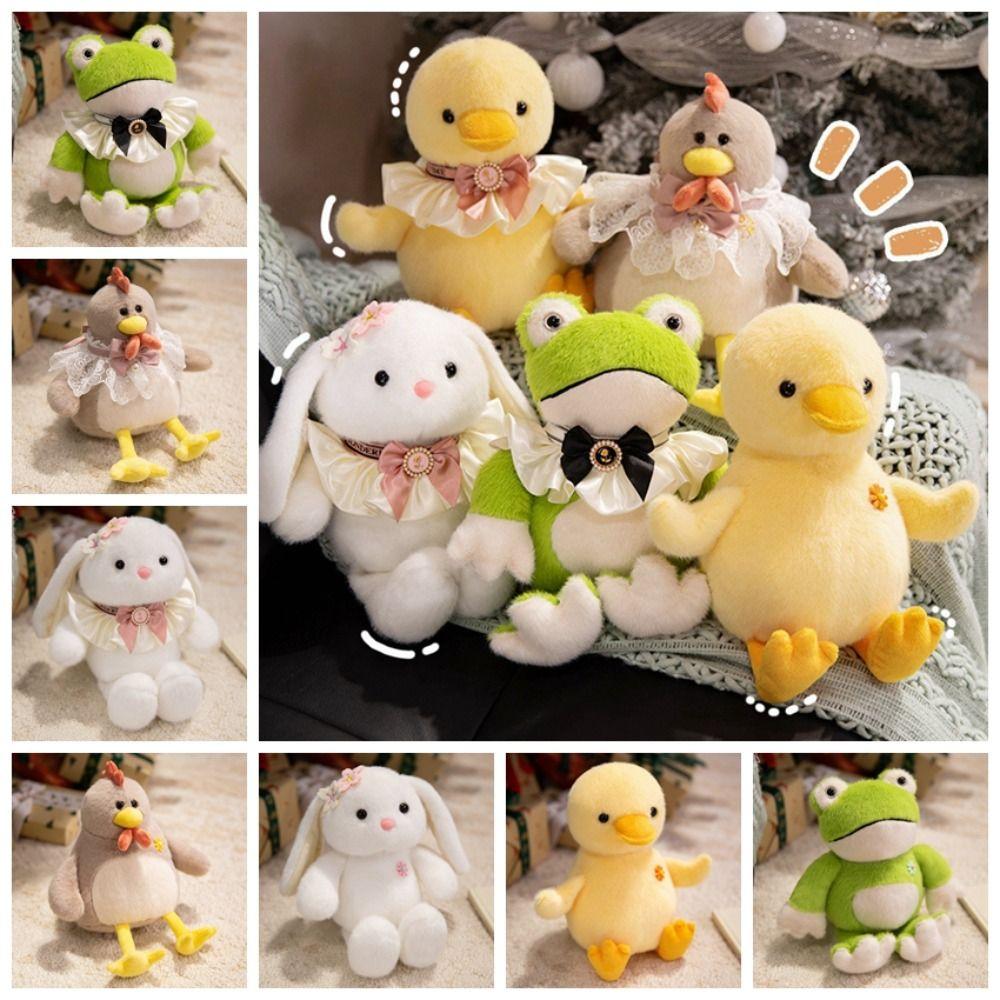 Fluffy Hug Animal Stuffed Doll Simulation Frog Plush Stuffed Toy Home Decor
