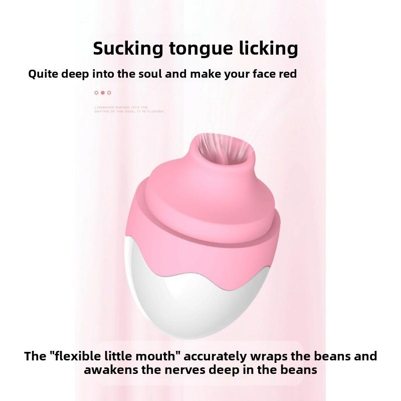 Tongue Licking Female Masturbator Compact Massage Vibration Pussy Sucker Sucking Breast Erotic Sex Products
