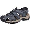 Sports Hiking Outdoor Genuine Size Men's Sandals, Sandals, Sandals, Stylish, Quick-Drying, Leather, Non-Slip, Gray, 25.5cm