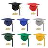 Выпускной колпак 2025 года с кисточкой, шляпа бакалавра с регулируемым размером, эластичная лента, аксессуар для выпускного платья, церемония вручения диплома магистра
